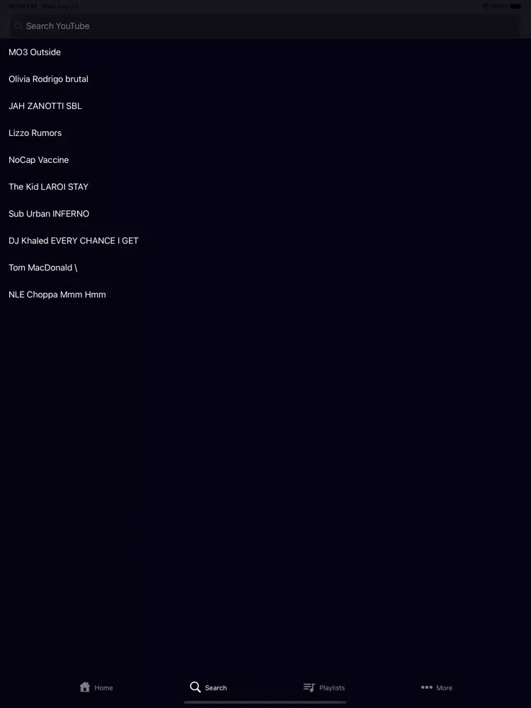 Music Player Stream Musi Song iPad  Screenshots