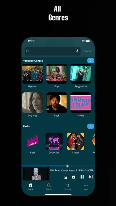 Music/Video Player for YouTube スクリーンショット