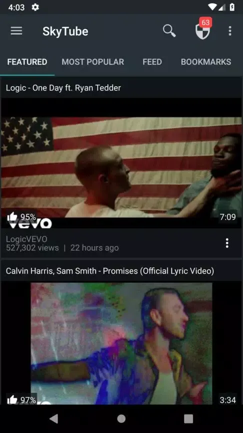 SkyTube Extra Screenshots