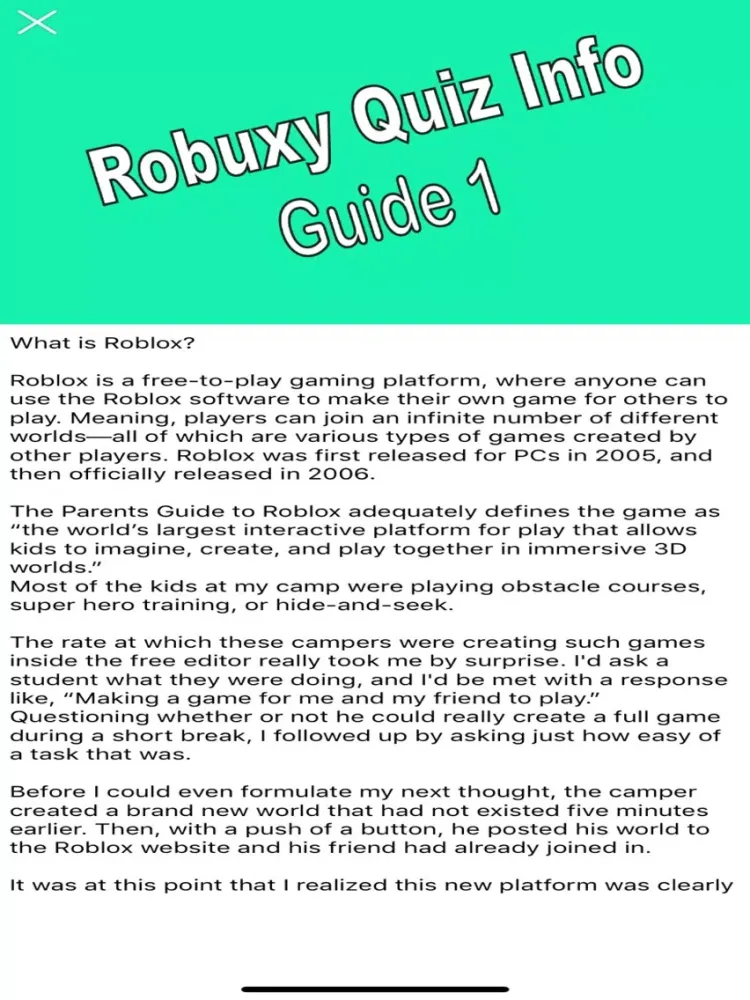 Robux Pro Info iPad 应用截图