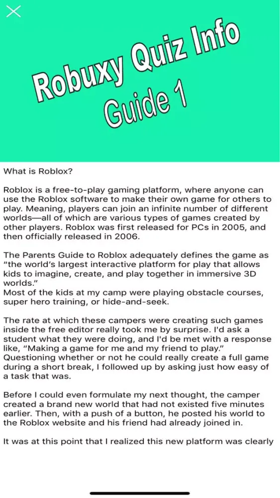 Robux Pro Info应用截图