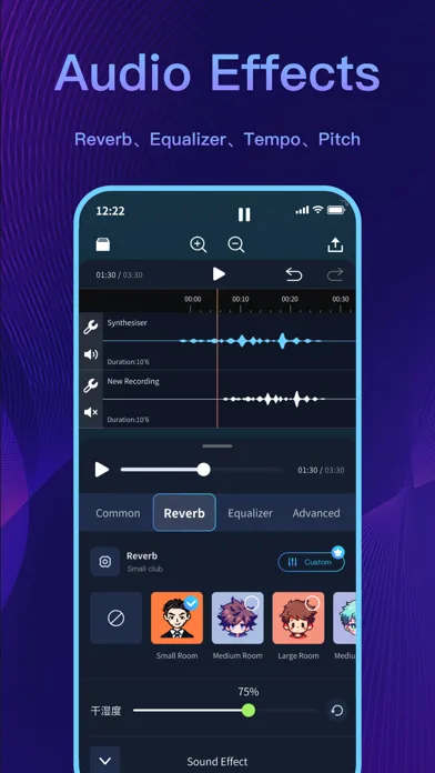 Capturas de pantalla de Audio Editor - AI Music Editor