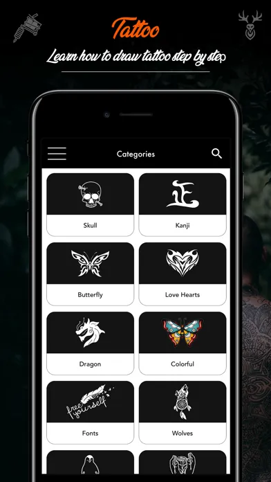 Tattoo - How to Draw, Ideas应用截图