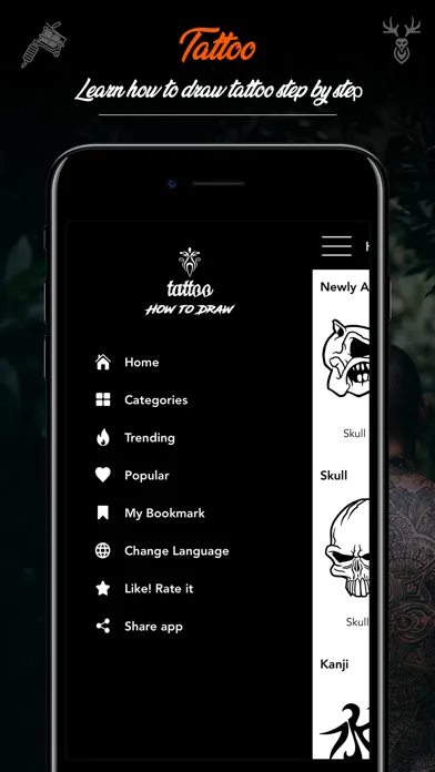 Tattoo - How to Draw, Ideas应用截图