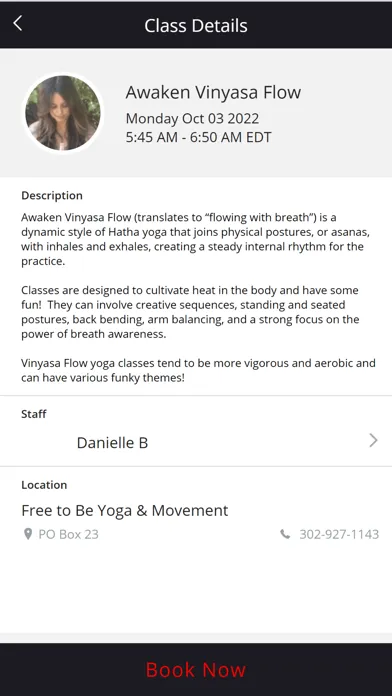 Captures d'écran de Free to Be Yoga & Movement