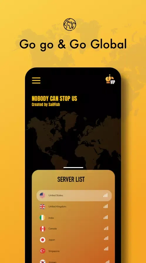 Sailfish VPN Pro سکرین شاٹس