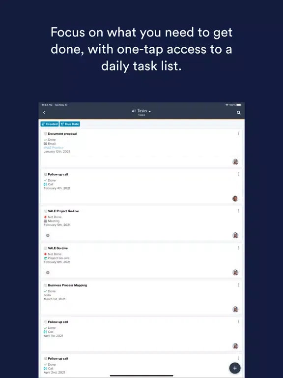 Скриншоты FreeAgent CRM iPad 