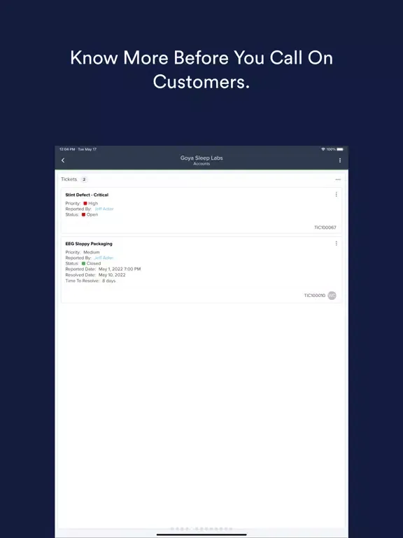 Скриншоты FreeAgent CRM iPad 