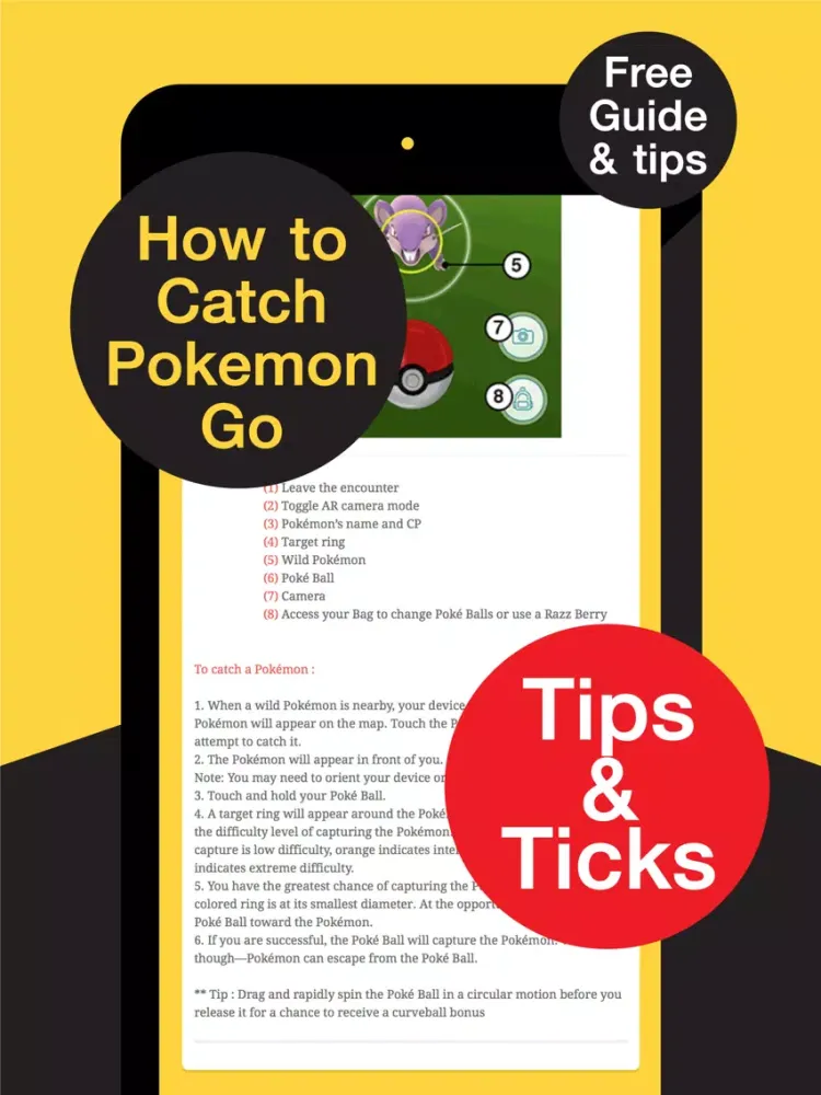 Скриншоты Best Guide for Pokemon Go to be a Master Trainer iPad 