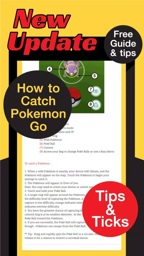 Скриншоты Best Guide for Pokemon Go to be a Master Trainer
