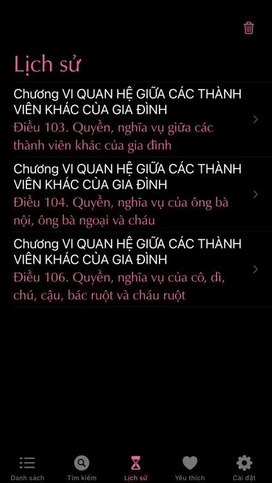 Tangkapan skrin Luật hôn nhân gia đình