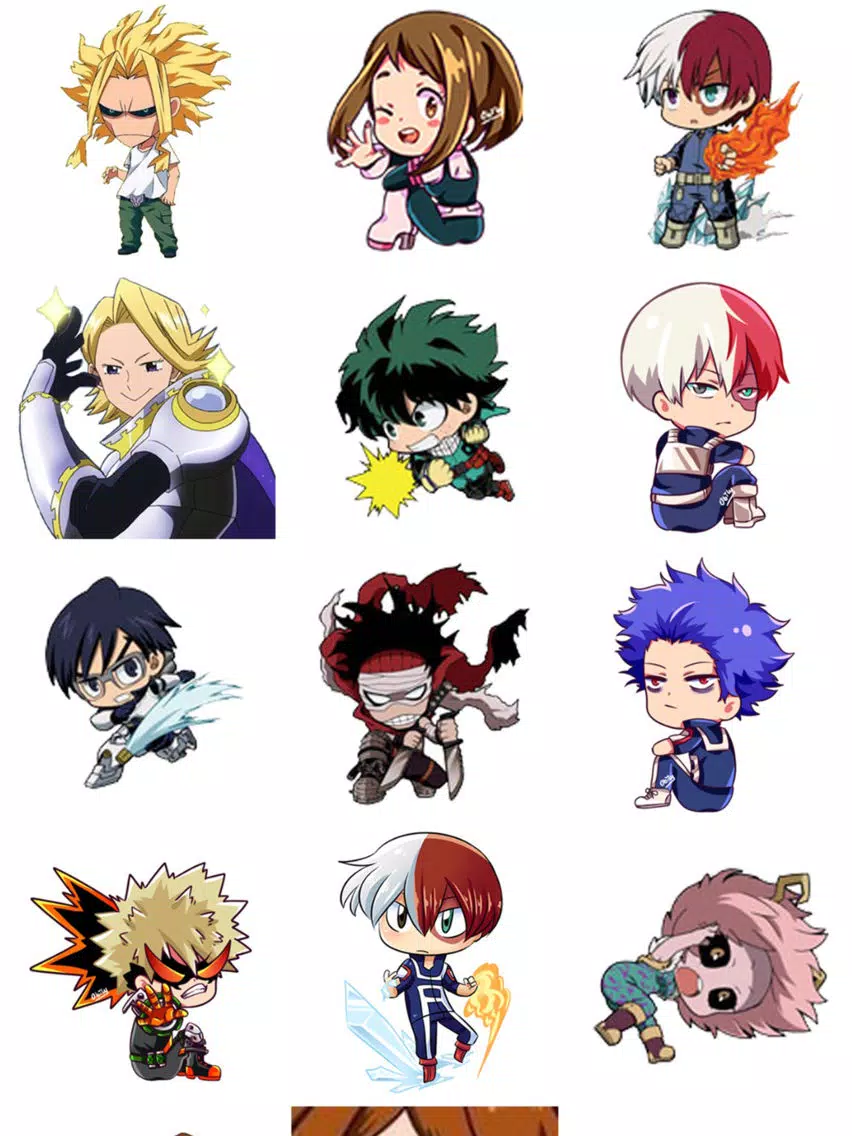 Tangkapan layar My Hero Academia iPad 
