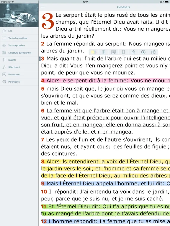 Capturas de pantalla de La Bible Offline Gratuite en Audio - Louis Segond iPad 