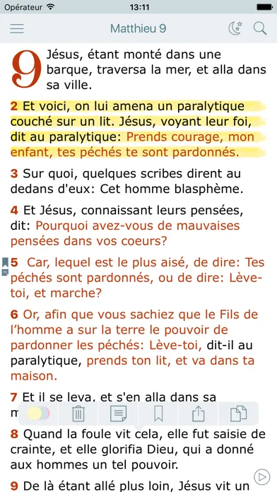 Capturas de pantalla de La Bible Offline Gratuite en Audio - Louis Segond