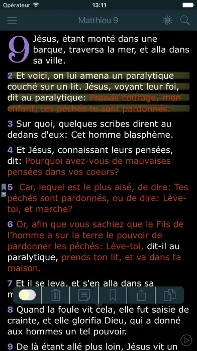 Capturas de pantalla de La Bible Offline Gratuite en Audio - Louis Segond