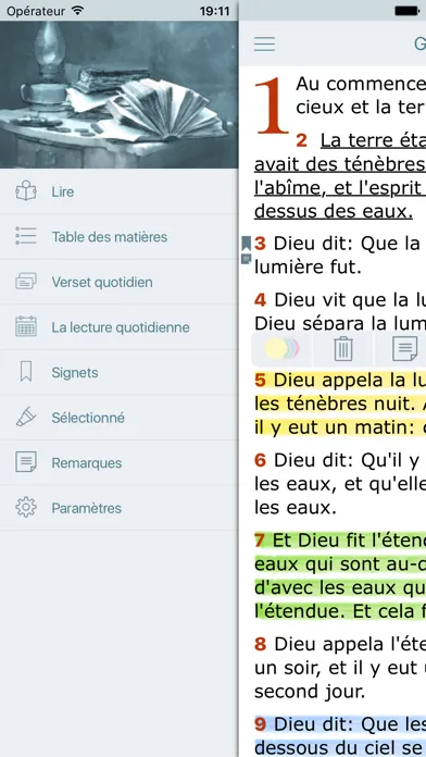 Capturas de pantalla de La Bible Offline Gratuite en Audio - Louis Segond