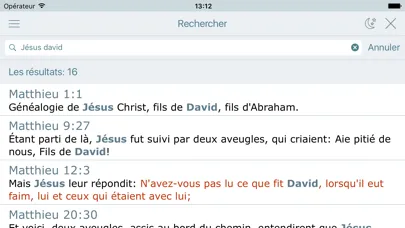 Capturas de pantalla de La Bible Offline Gratuite en Audio - Louis Segond