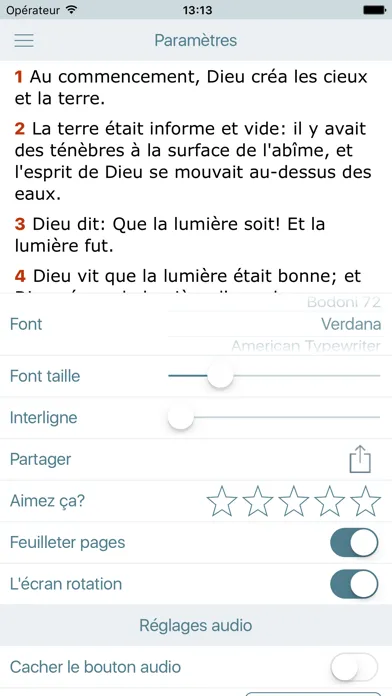 Capturas de pantalla de La Bible Offline Gratuite en Audio - Louis Segond