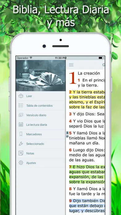 Tangkapan layar La Biblia Reina Valera Audio