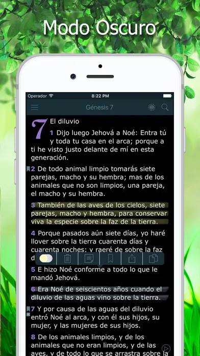 Tangkapan layar La Biblia Reina Valera Audio