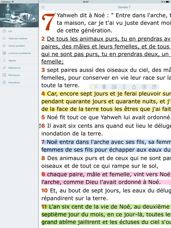 La Bible Catholique Audio Catholic Bible in French iPad  Screenshots