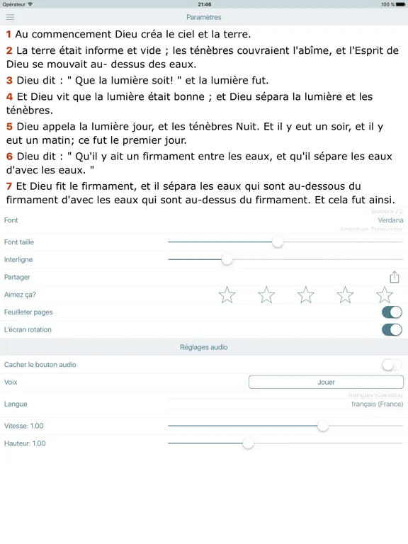 La Bible Catholique Audio Catholic Bible in French iPad  Screenshots