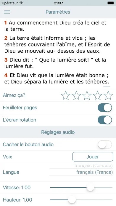 La Bible Catholique Audio Catholic Bible in French Screenshots