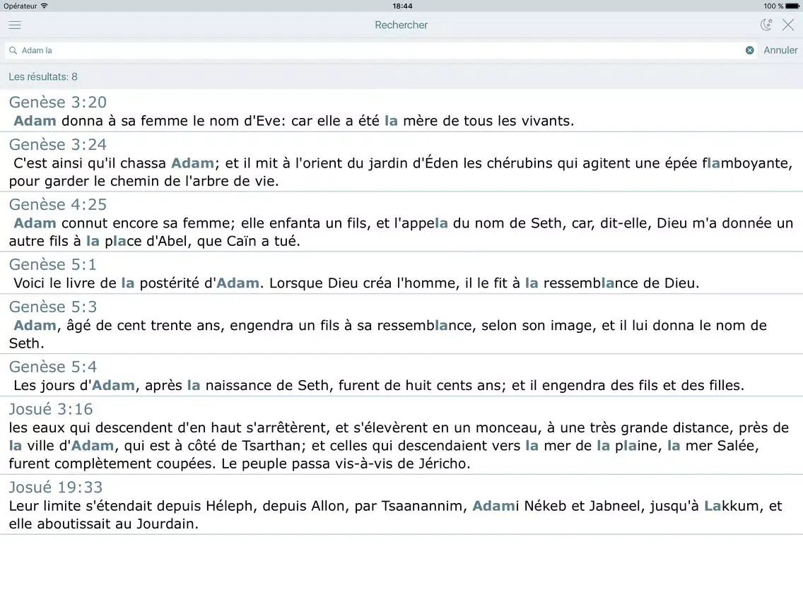 La Bible. Ancien Testament iPad  سکرین شاٹس