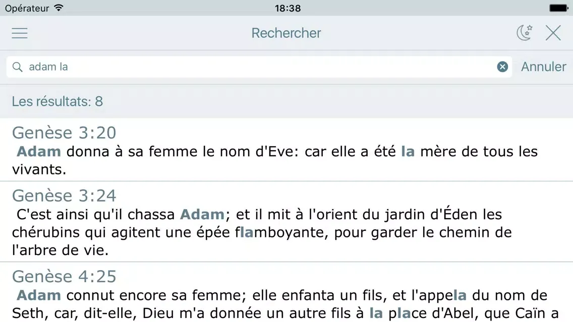 La Bible. Ancien Testament سکرین شاٹس