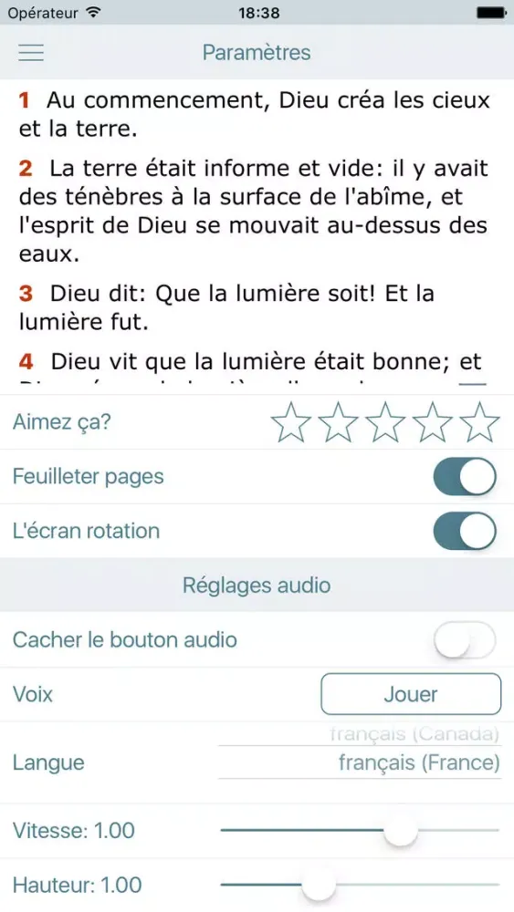 La Bible. Ancien Testament سکرین شاٹس