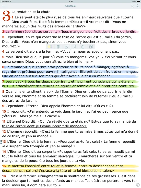 La Bible en Français. L Segond iPad  Screenshots