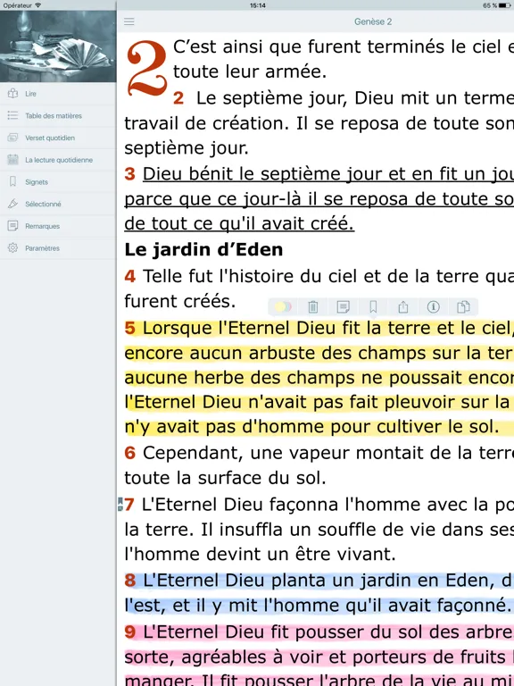 La Bible en Français. L Segond iPad  Screenshots