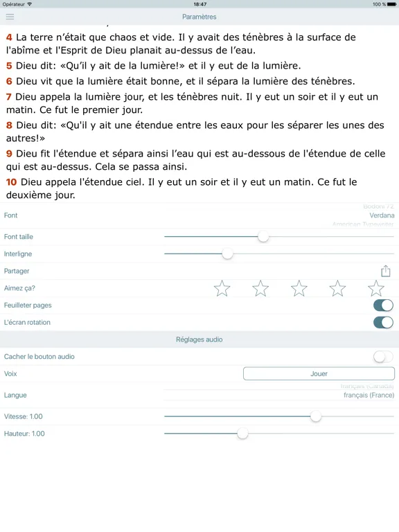 La Bible en Français. L Segond iPad  Screenshots
