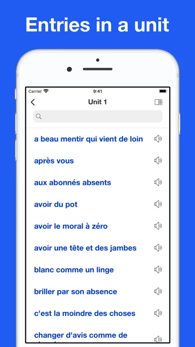 Captures d'écran de French Idiom Dictionary