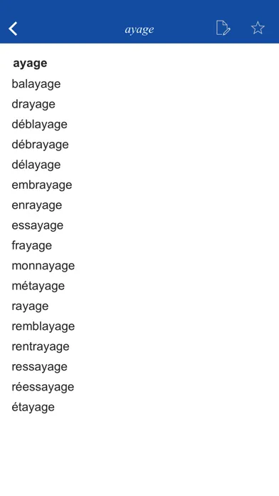 Capturas de pantalla de French Rhyme Dictionary