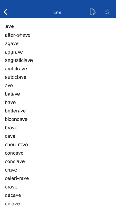 Capturas de pantalla de French Rhyme Dictionary