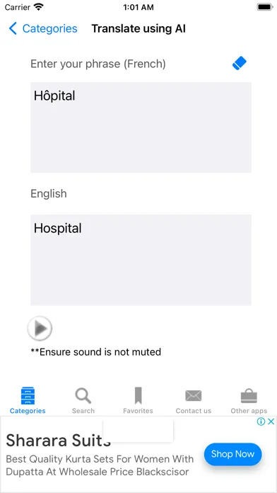Capturas de pantalla de French to English using AI