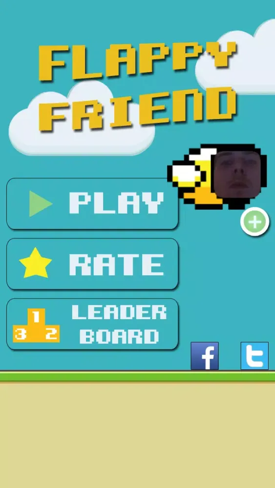 Скриншоты Flappy Friend - Flap Yourself - Become the Bird take a photo of your face !