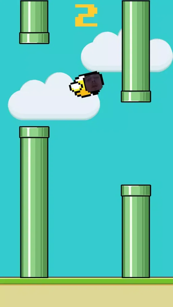 Скриншоты Flappy Friend - Flap Yourself - Become the Bird take a photo of your face !