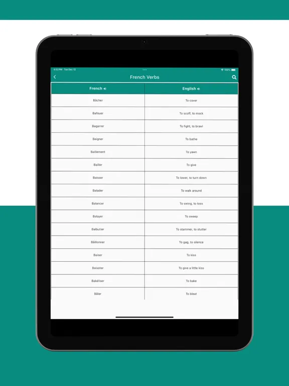 تصاویر French Verbs App iPad 