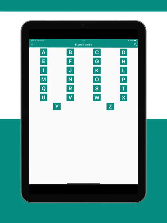 تصاویر French Verbs App iPad 