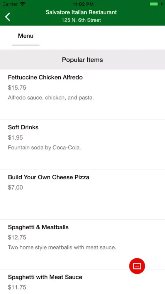 Salvatore Italian Restaurant Screenshots