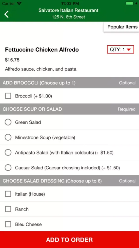 Salvatore Italian Restaurant Screenshots