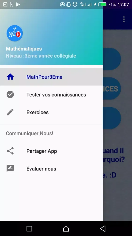 Math 3 ème année collégiale Screenshots