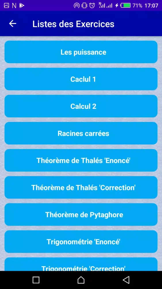 Math 3 ème année collégiale Screenshots