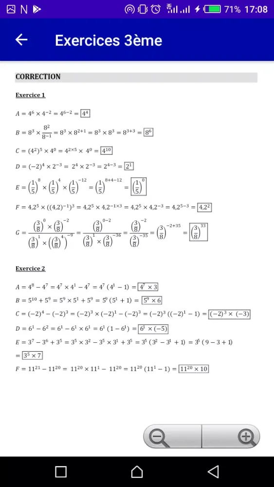 Math 3 ème année collégiale Screenshots