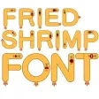 Fried Shrimp Alphabet design Fried Shrimp Alphabet design