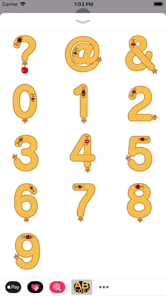 Fried Shrimp Alphabet design স্ক্রিনশট