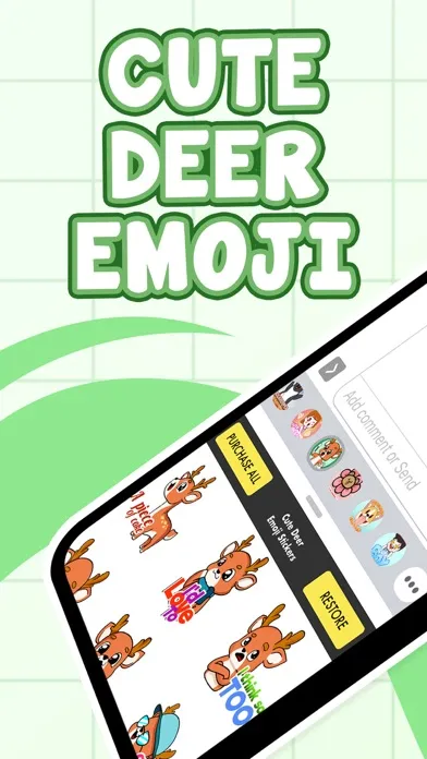 صور Cute Deer Emoji Stickers