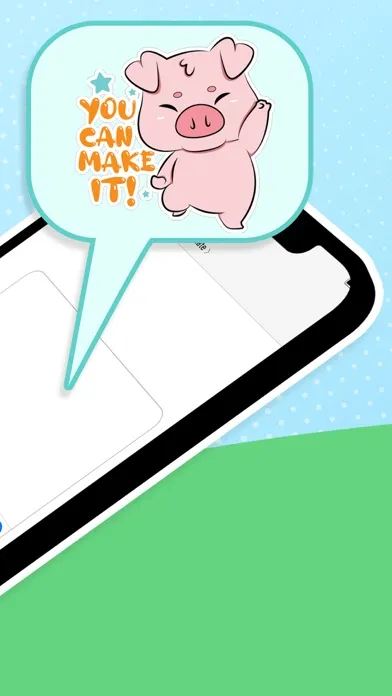 ภาพหน้าจอของ Friendly Pig Emoji